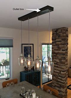 dining room light hide electrical box|moving off center dining room lights.